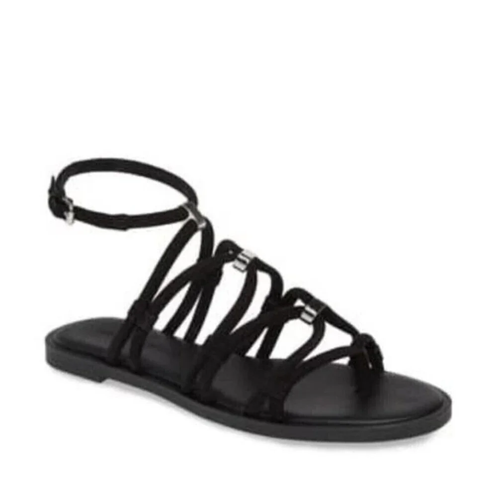 REBECCA MINKOFF Sarle Strappy Black Sandal